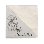 White Serviettes - 2 Ply, 40 Piece